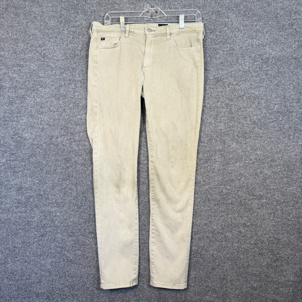 Adriano Goldschmied Pants Womens 30 Green The Prima Cigarette Leg Casual Chino